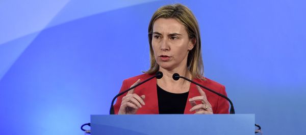 European Union High Representative Federica Mogherini speaks during a press conference in Barcelona on April 13, 2015 European Union High Representative Federica Mogherini speaks during a press conference in Barcelona on April 13, 2015 - Sputnik International