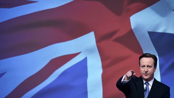 Britain's Prime Minsiter David Cameron launches the Conservative Party's election manifesto in Swindon, western England, April 14, 2015 Britain's Prime Minsiter David Cameron launches the Conservative Party's election manifesto in Swindon, western England, April 14, 2015 - Sputnik International