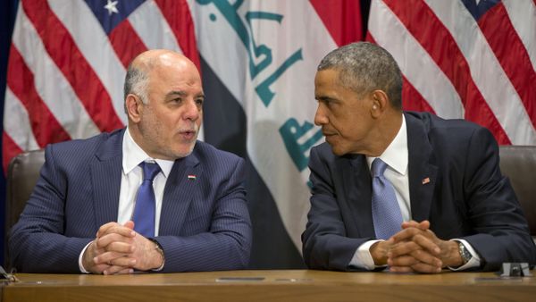 President Barack Obama meets with Iraqi Prime Minister Haider al-Abadi at the United Nations headquarters, Wednesday, Sept. 24, 2014 President Barack Obama meets with Iraqi Prime Minister Haider al-Abadi at the United Nations headquarters, Wednesday, Sept. 24, 2014 - Sputnik International