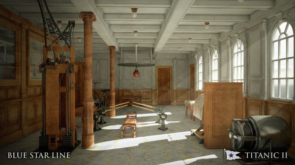 In this rendering provided by Blue Star Line, the gymnasium on the Titanic II is shown. The ship, which Australian billionaire Clive Palmer is planning to build in China, is scheduled to sail in 2016 In this rendering provided by Blue Star Line, the gymnasium on the Titanic II is shown. The ship, which Australian billionaire Clive Palmer is planning to build in China, is scheduled to sail in 2016 - Sputnik International