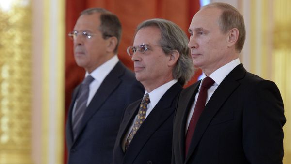 Ceremony of presenting credentials to Russian President Vladimir Putin Ceremony of presenting credentials to Russian President Vladimir Putin - Sputnik International