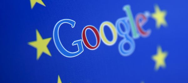 Google and European Union logos - Sputnik International