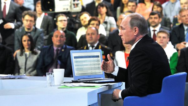 President Putin Holds Annual Q&A Session President Putin Holds Annual Q&A Session - Sputnik International