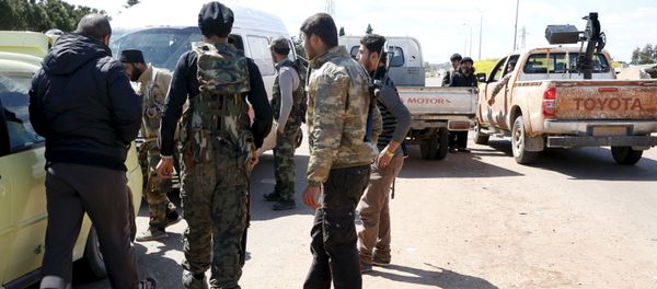 Jabhat al-Nusra militants at the entrance of Idlib city Jabhat al-Nusra militants at the entrance of Idlib city - Sputnik International
