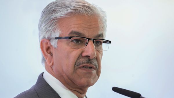 Pakistan's Defense Minister Khawaja Muhammad Asif - Sputnik International