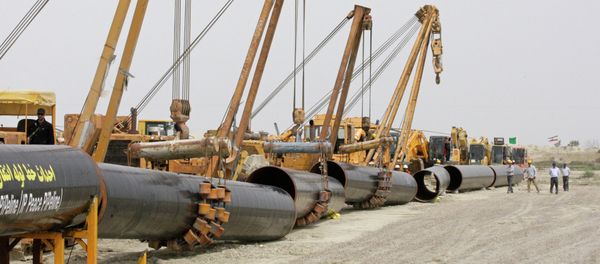 Sections of gas pipes Sections of gas pipes - Sputnik International