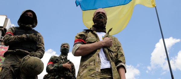 Supporters of the Right Sector radical movement Supporters of the Right Sector radical movement - Sputnik International