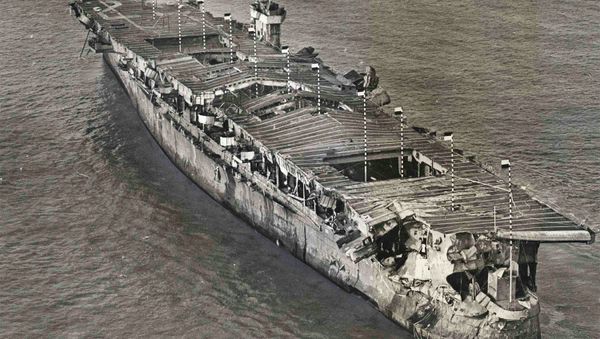 An aerial view of ex-USS Independence - Sputnik International