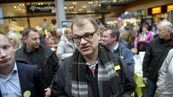 Juha Sipila, the leader of Finland's Center Party - Sputnik International