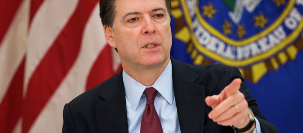 FBI director James Comey gestures during a news conference at FBI headquarters in Washington, Wednesday, March 25, 2015 FBI director James Comey gestures during a news conference at FBI headquarters in Washington, Wednesday, March 25, 2015 - Sputnik International