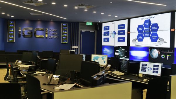 An interior view of the Interpol Global Complex for Innovation (IGCI) cyber fusion centre at its newly built building is seen during the inauguration opening ceremony in Singapore on April 13, 2015 An interior view of the Interpol Global Complex for Innovation (IGCI) cyber fusion centre at its newly built building is seen during the inauguration opening ceremony in Singapore on April 13, 2015 - Sputnik International