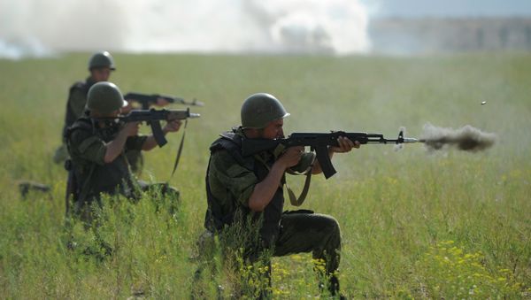 Caspian Flotilla marine corps battalion drill Caspian Flotilla marine corps battalion drill - Sputnik International