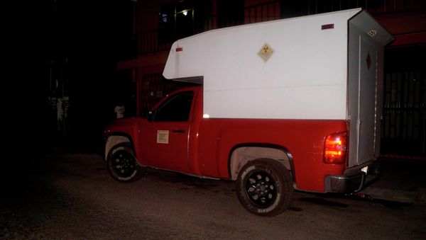 The truck with radioactive material The truck with radioactive material - Sputnik International