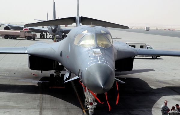 In this photo taken on March 9, 2015, a B-1 bomber is seen at the al-Udeid Air Base in Doha, Qatar In this photo taken on March 9, 2015, a B-1 bomber is seen at the al-Udeid Air Base in Doha, Qatar - Sputnik International