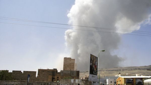 Aftermath of coalition airstrikes on Yemen - Sputnik International