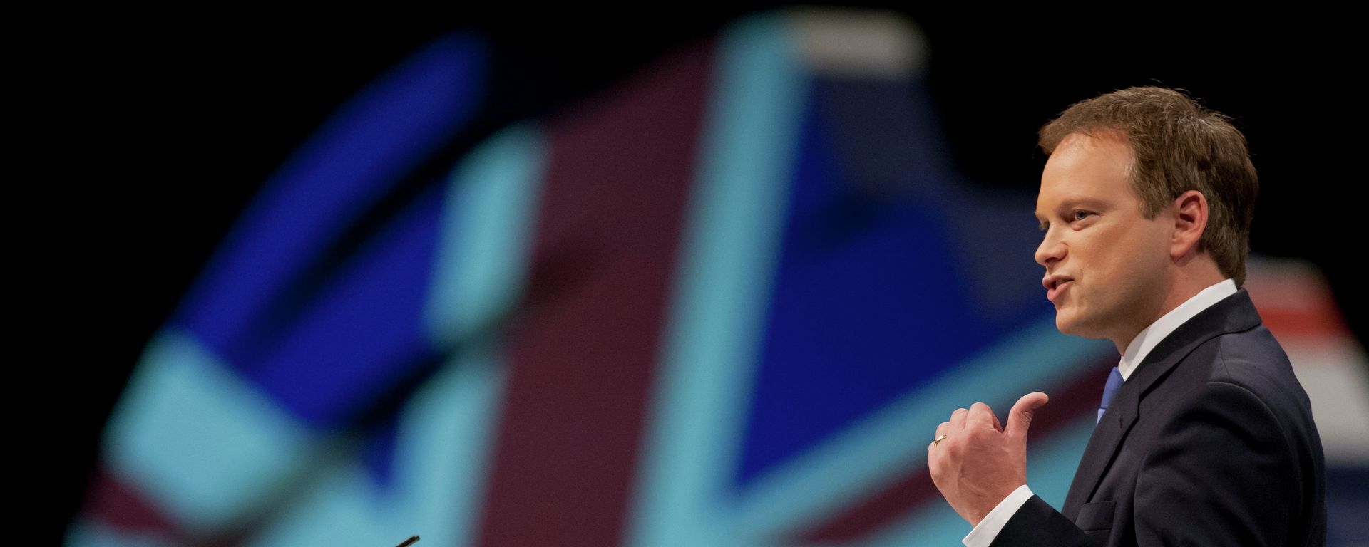 Conservative party chairman Grant Shapps opens Britain's Conservative Party Conference, Manchester, England - Sputnik International, 1920, 23.10.2022