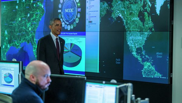 President Barack Obama arrives to speak at the National Cybersecurity and Communications Integration Center in Arlington President Barack Obama arrives to speak at the National Cybersecurity and Communications Integration Center in Arlington - Sputnik International