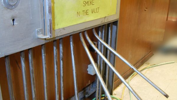 A security door at the Hatton Garden Safe Deposit company in London. A security door at the Hatton Garden Safe Deposit company in London. - Sputnik International