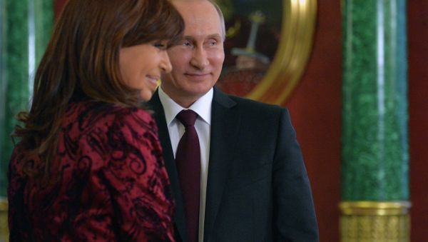 Russian President Vladimir Putin's meeting with President of Argentina Cristina Fernandez de Kirchner Russian President Vladimir Putin's meeting with President of Argentina Cristina Fernandez de Kirchner - Sputnik International