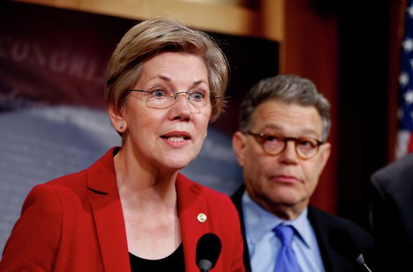Sen. Elizabeth Warren, D-Mass, left, speaks at a new conference on Capitol Hill in Washington. Sen. Elizabeth Warren, D-Mass, left, speaks at a new conference on Capitol Hill in Washington. - Sputnik International