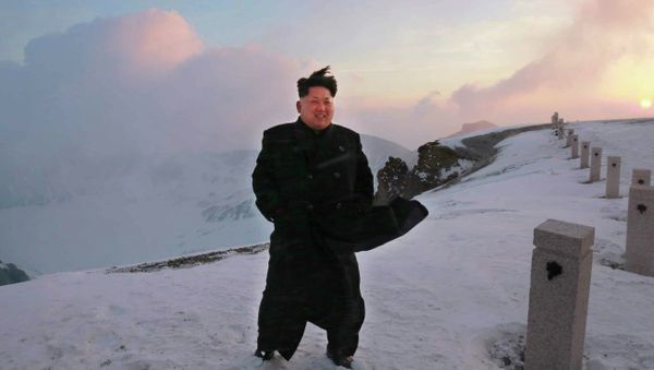 North Korean leader Kim Jong-Un on a snow-covered top of Mount Paektu in North Korea North Korean leader Kim Jong-Un on a snow-covered top of Mount Paektu in North Korea - Sputnik International
