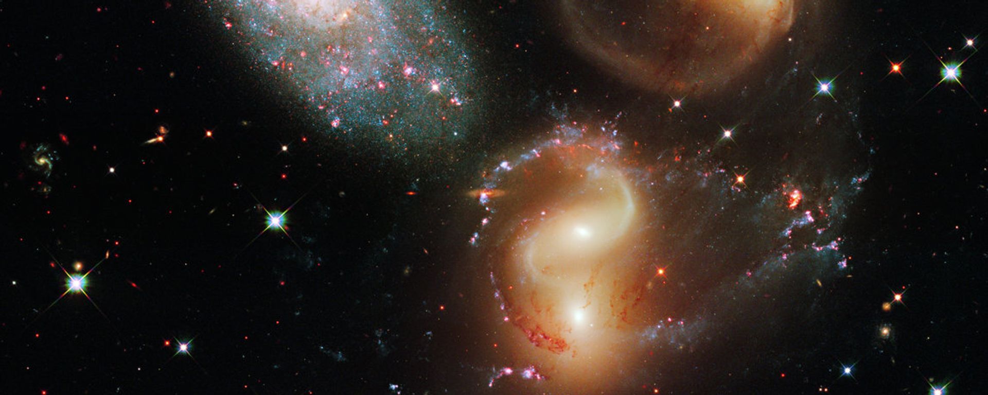Galactic Wreckage in Stephan's Quintet - Sputnik International, 1920, 11.01.2023