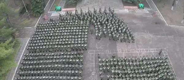 Russia: Drone footage captures cadets preparing for Victory Day celebrations Russia: Drone footage captures cadets preparing for Victory Day celebrations - Sputnik International