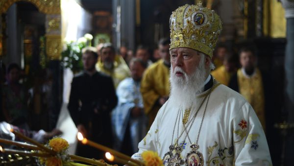 Patriarch Filaret, head of the Ukrainian Orthodox Church (Kiev Patriarchate) - Sputnik International