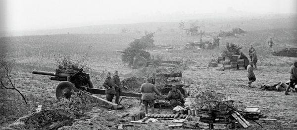 Soviet artillery forces before general passing to the Berlin offensive. April, 1945. - Sputnik International