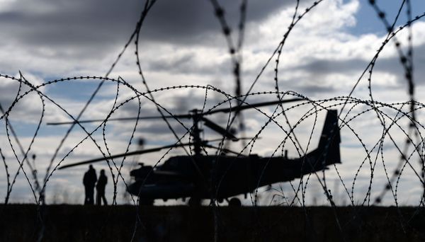 A Ka-52 helicopter at the Kubinka military airfield - Sputnik International