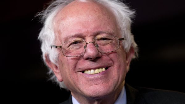 Sen. Bernie Sanders, I-Vt., smiles as he is asked about running for president during a news conference on Capitol Hill in Washington, Wednesday - Sputnik International