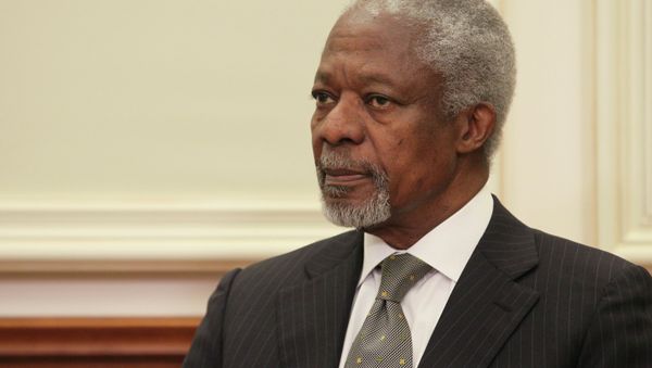 Dmitry Medvedev meets with Kofi Annan in Moscow - Sputnik International