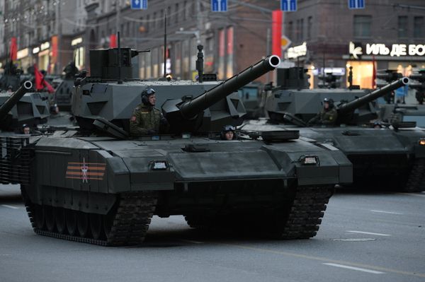 Armata T-14 during Victory Day Parade rehearsal in Moscow - Sputnik International