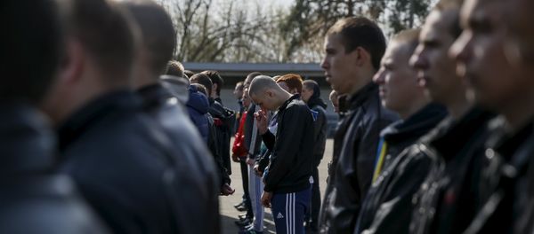 Ukrainian conscripts Ukrainian conscripts - Sputnik International