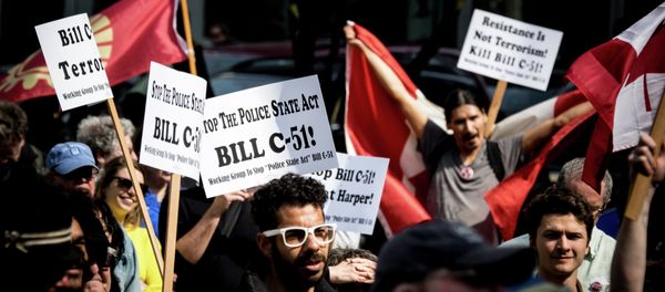 Protests against Canada's Anti-terror bill Protests against Canada's Anti-terror bill - Sputnik International