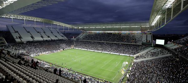 Corinthians and Botafogo players battle it out during a Brazilian soccer league match at the Itaquerao Stadium in Sao Paulo, Brazil - Sputnik International