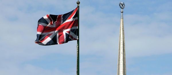British national flag flutters in front of the British Embassy is seen in downtown Moscow British national flag flutters in front of the British Embassy is seen in downtown Moscow - Sputnik International