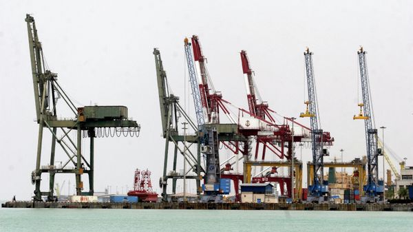 A general view of Imam Khomeini Port seen in Persian Gulf 900 kms (540 miles) south of Tehran, Iran, in this photo taken on Sunday - Sputnik International