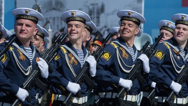 Final rehearsal of military parade to mark 70th anniversary of Victory in 1941-1945 Great Patriotic War - Sputnik International