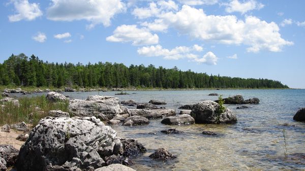View of Lake Huron from east of Port Dolomite, Michigan, in the upper peninsula View of Lake Huron from east of Port Dolomite, Michigan, in the upper peninsula - Sputnik International