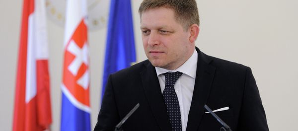 Slovak Prime Minister Robert Fico speaks during a joint press conference with Austria's Chancellor after their official meeting in Bratislava - Sputnik International