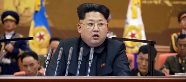 North Korean leader Kim Jong Un speaks during the 5th meeting of training officers of the Korean People's Army North Korean leader Kim Jong Un speaks during the 5th meeting of training officers of the Korean People's Army - Sputnik International