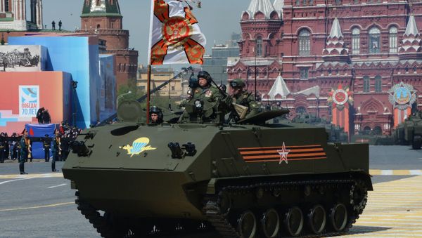 A BTR-MDM Rakushka (Shell) airborne armored personnel carrier at the military parade - Sputnik International
