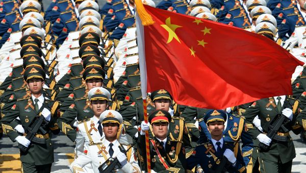 Soldiers of the People's Liberation Army at the military parade Soldiers of the People's Liberation Army at the military parade - Sputnik International