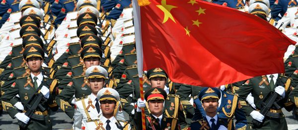 Soldiers of the People's Liberation Army at the military parade - Sputnik International