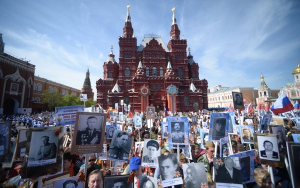 March of Immortal Regiment Moscow regional patriotic public organization on Red Square March of Immortal Regiment Moscow regional patriotic public organization on Red Square - Sputnik International