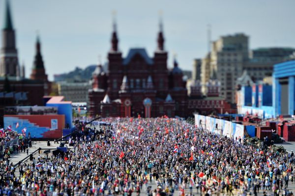 March of Immortal Regiment Moscow regional patriotic public organization on Red Square - Sputnik International