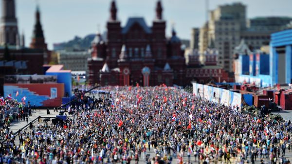 March of Immortal Regiment Moscow regional patriotic public organization on Red Square - Sputnik International