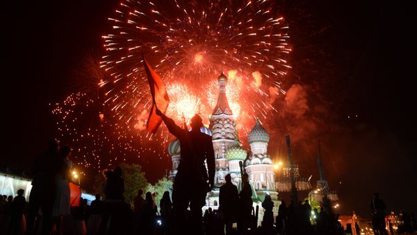 Fireworks to mark the 70th anniversary of victory over the Nazi Germany in World War II. Fireworks to mark the 70th anniversary of victory over the Nazi Germany in World War II. - Sputnik International