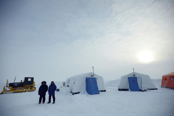 Opening the North Pole 2015 drifting station in the Arctic Ocean - Sputnik International